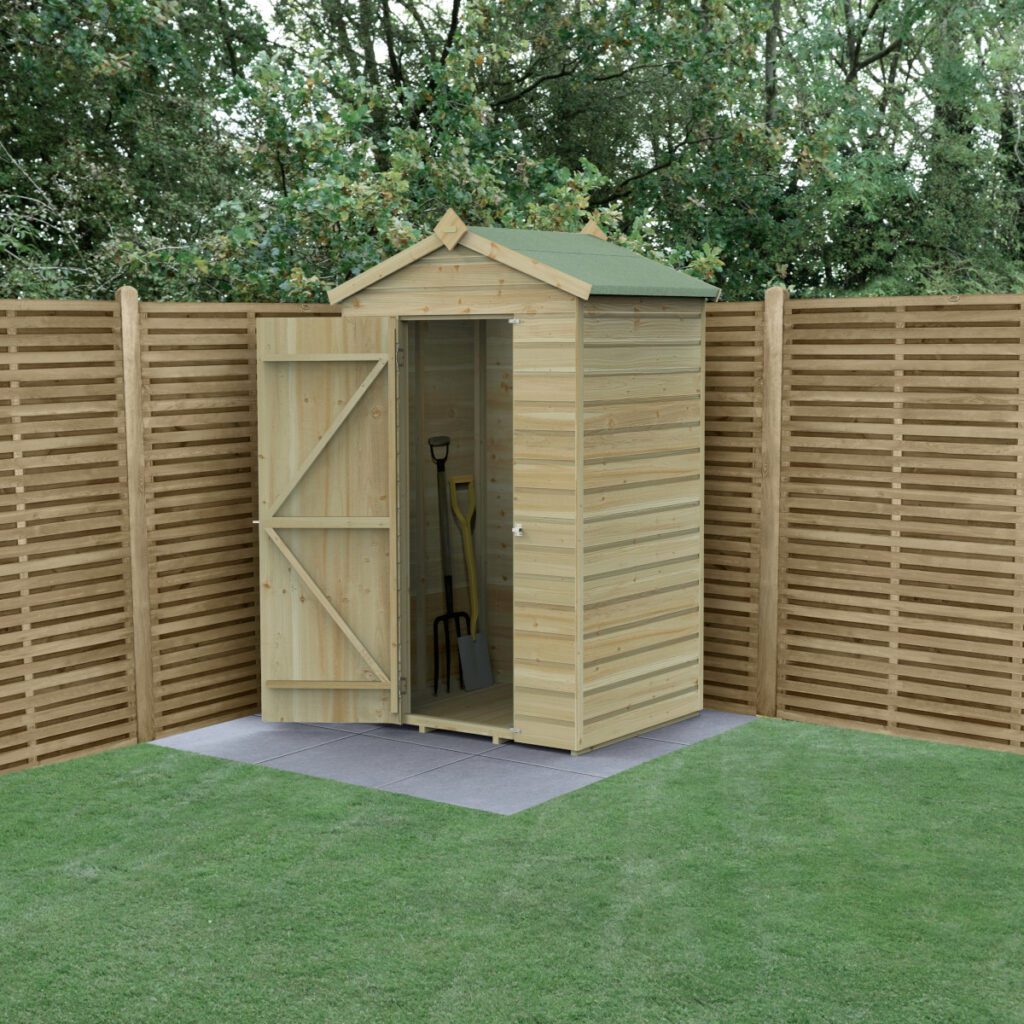 Beckwood 4×3 Apex Shed – No Windows with Installation 5013053196823 2